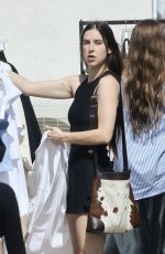 SCOUT WILLIS at an Outdoor Pop-up Shop in Silver Lake 02/26/2022