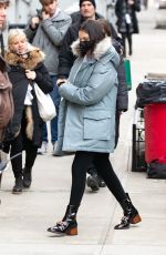 SELENA GOMEZ Arrives on the Set of Only Murders in the Building in New York 02/24/2022
