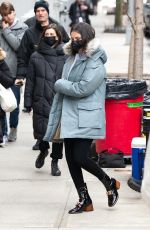 SELENA GOMEZ Arrives on the Set of Only Murders in the Building in New York 02/24/2022