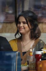SELENA GOMEZ on the Set of Only Murderers in The Building in New York 02/17/2022