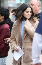 SELENA GOMEZ on the Set of Only Murders in the Building in New York 02/23/2022