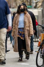 SELENA GOMEZ on the Set of Only Murders in the Building in New York 02/23/2022