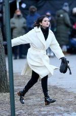 SELENA GOMEZ on the Set of Only Murders in the Building, Season 2 in New York 02/14/2022