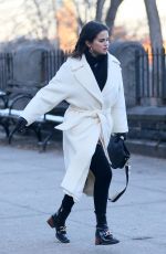 SELENA GOMEZ on the Set of Only Murders in the Building, Season 2 in New York 02/14/2022