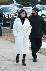 SELENA GOMEZ on the Set of Only Murders in the Building, Season 2 in New York 02/14/2022