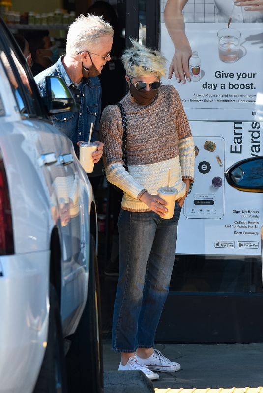 SELMA BLAIR and Ron Carlson Out in West Hollywood 02/04/2022