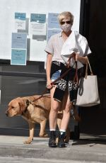 SELMA BLAIR Out with Her Service Dog at Sweet Flower Cannabis Store in Studio City 02/17/2022