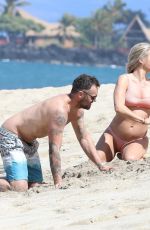 SHARNA BURGESS on the Beach in Hawaii 02/16/2022