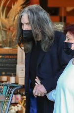 SHARON and Ozzy OSBOURNE Shopping at Erewhon in West Hollywood 02/24/2022