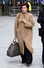 SHARON OSBOURNE Leaves BBC Studios in London 02/22/2022
