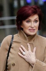 SHARON OSBOURNE Leaves BBC Studios in London 02/22/2022
