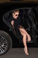 SHARON STONE Arrives at Dolce and Gabbana Party at Milan Fashion Week 02/26/2022