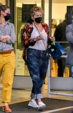 SHARON STONE at Lens Crafters in West Hollywood 02/14/2022