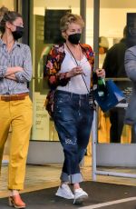 SHARON STONE at Lens Crafters in West Hollywood 02/14/2022