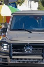 SHAY MITCHELL Out Driving Her Mercedes-Benz G-Class in Los Feliz 02/07/2022