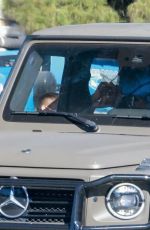SHAY MITCHELL Out Driving Her Mercedes-Benz G-Class in Los Feliz 02/07/2022