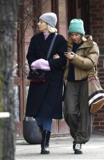 SIENNA and SAVANNAH MILLER Out for Lunch in New York 02/06/2022