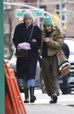 SIENNA and SAVANNAH MILLER Out for Lunch in New York 02/06/2022