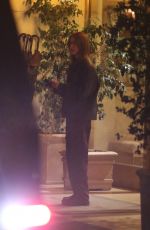 SIMI KHADRA Leaves Sunset Towers Hotel in West Hollywood 02/27/2022