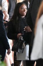 SIMONE BILES Leaves Her Hotel in Miami 02/10/2022