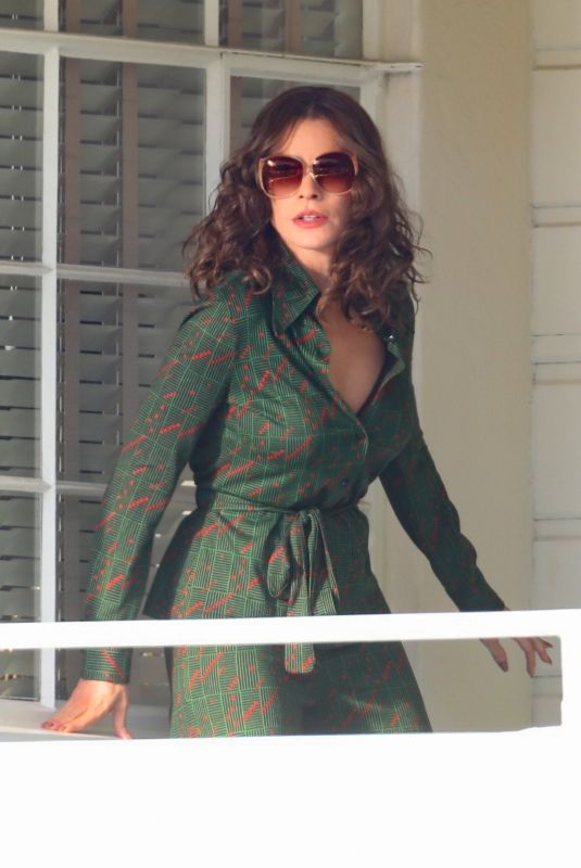 SOFIA VERGARA on the Set of Griselda in Los Angeles 02/07/2022