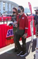 SOPHIE TURNER and Joe Jonas Arrives at Super Bowl LVI at SoFi Stadium in Inglewood 02/13/2022