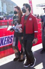 SOPHIE TURNER and Joe Jonas Arrives at Super Bowl LVI at SoFi Stadium in Inglewood 02/13/2022