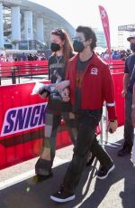SOPHIE TURNER and Joe Jonas Arrives at Super Bowl LVI at SoFi Stadium in Inglewood 02/13/2022