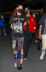 SOPHIE TURNER and Joe Jonas Leaves Super Bowl LVI at SoFi Stadium in Inglewood 02/13/2022