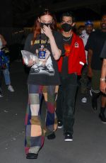 SOPHIE TURNER and Joe Jonas Leaves Super Bowl LVI at SoFi Stadium in Inglewood 02/13/2022