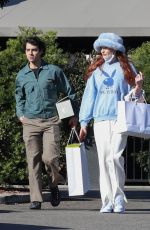 SOPHIE TURNER and Joe Jonas Out for Lunch in Los Angeles 02/03/2022
