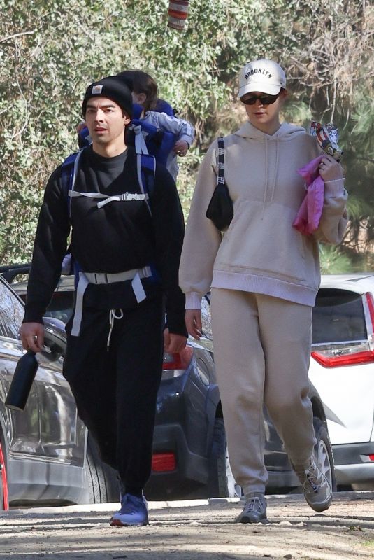 SOPHIE TURNER and Joe Jonas Out in Los Angeles 02/06/2022