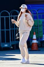 SOPHIE TURNER Out for Coffee in Los Angeles 02/05/2022