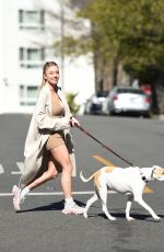 SYDNEY SWEENEY Out with Her Dog in Los Angeles 02/06/2022