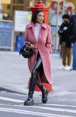 TAYSHIA ADAMS Out for Coffee in New York 02/08/2022