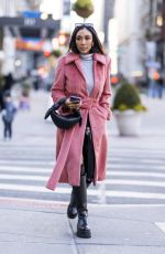 TAYSHIA ADAMS Out for Coffee in New York 02/08/2022