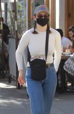 THOMASIN MCKENZIE Out with a Friend in Beverly Hills 02/14/2022