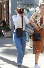 THOMASIN MCKENZIE Out with a Friend in Beverly Hills 02/14/2022