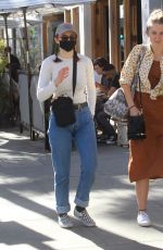 THOMASIN MCKENZIE Out with a Friend in Beverly Hills 02/14/2022