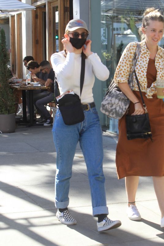 THOMASIN MCKENZIE Out with a Friend in Beverly Hills 02/14/2022