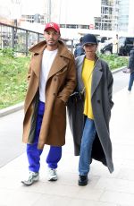 TINA KUNAKEY Out at Milan Fashion Week 02/24/2022