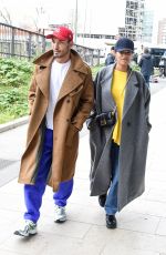 TINA KUNAKEY Out at Milan Fashion Week 02/24/2022