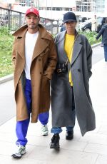 TINA KUNAKEY Out at Milan Fashion Week 02/24/2022