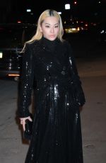TINA LEUNG Arrives at Michael Kors Fashion Show at Terminal 5 in New York 02/15/2022