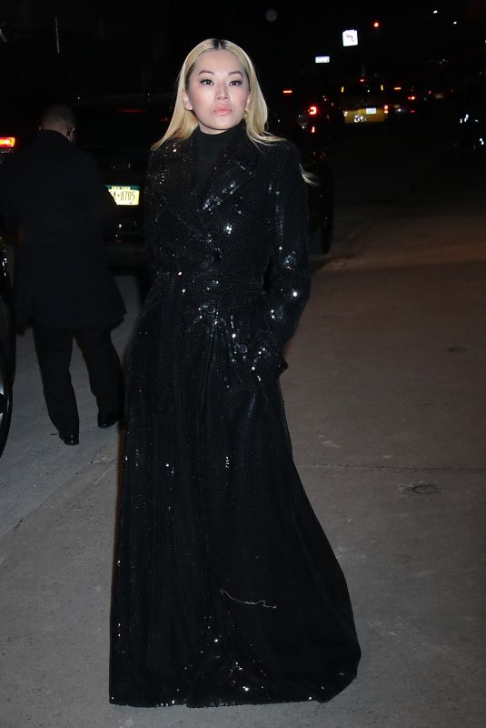 TINA LEUNG Arrives at Michael Kors Fashion Show at Terminal 5 in New York 02/15/2022