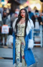 TINASHE Arrives at Jimmy Kimmel Live! 02/22/2022