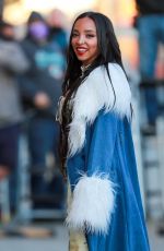 TINASHE Arrives at Jimmy Kimmel Live! 02/22/2022
