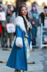 TINASHE Arrives at Jimmy Kimmel Live! 02/22/2022