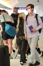 TORI SPELLING at LAX Airport in Los Angeles 02/13/2022
