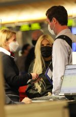 TORI SPELLING at LAX Airport in Los Angeles 02/13/2022